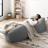 日本製 ビーズクッション 『STIIBO』 2個セット グレー・グレー