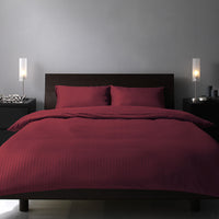 ホテルタイプ シーツセット マットレス用 ワインレッド