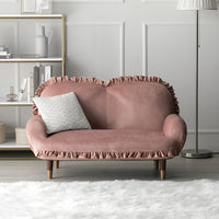 日本製 ニュアンスカラー コンパクト リクライニングソファ ピンク