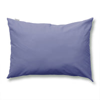 綿100% 天然シルク成分配合 国産寝具 ピローケース 単品 グレーブルー×ラベンダーサックス