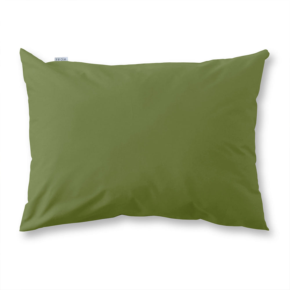 ピローケース単品・オリーブグリーン×ライムグリーン