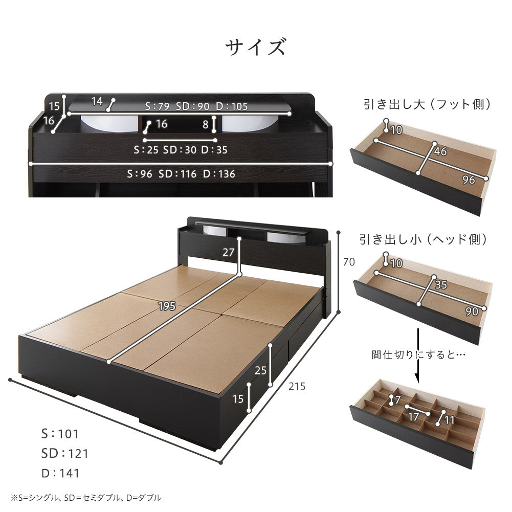 サイズ シングル セミダブル ダブル