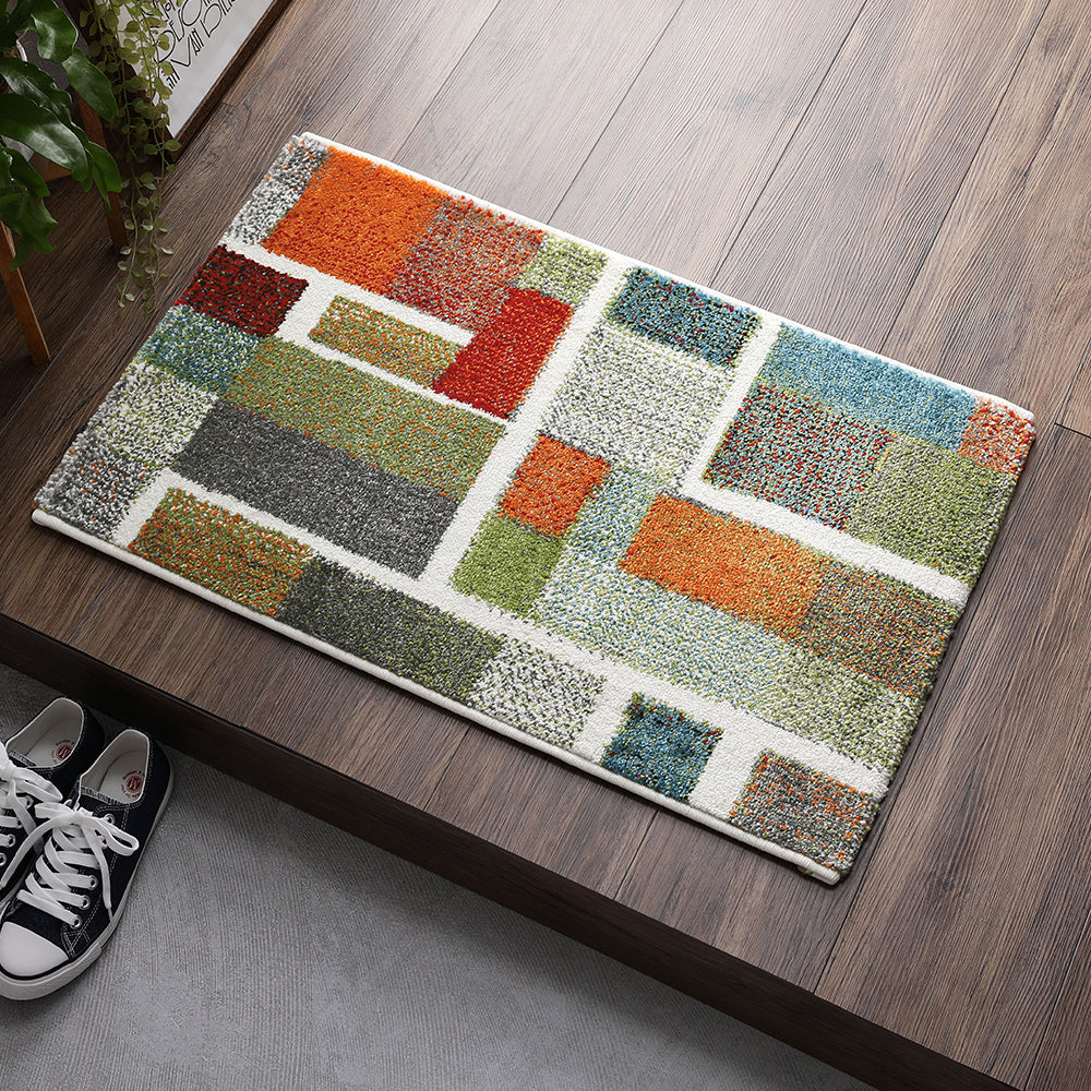 トルコ製 ウィルトン織り 玄関マット モダンタウン