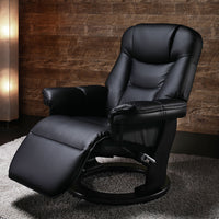 回転 リクライニングチェア ブラック