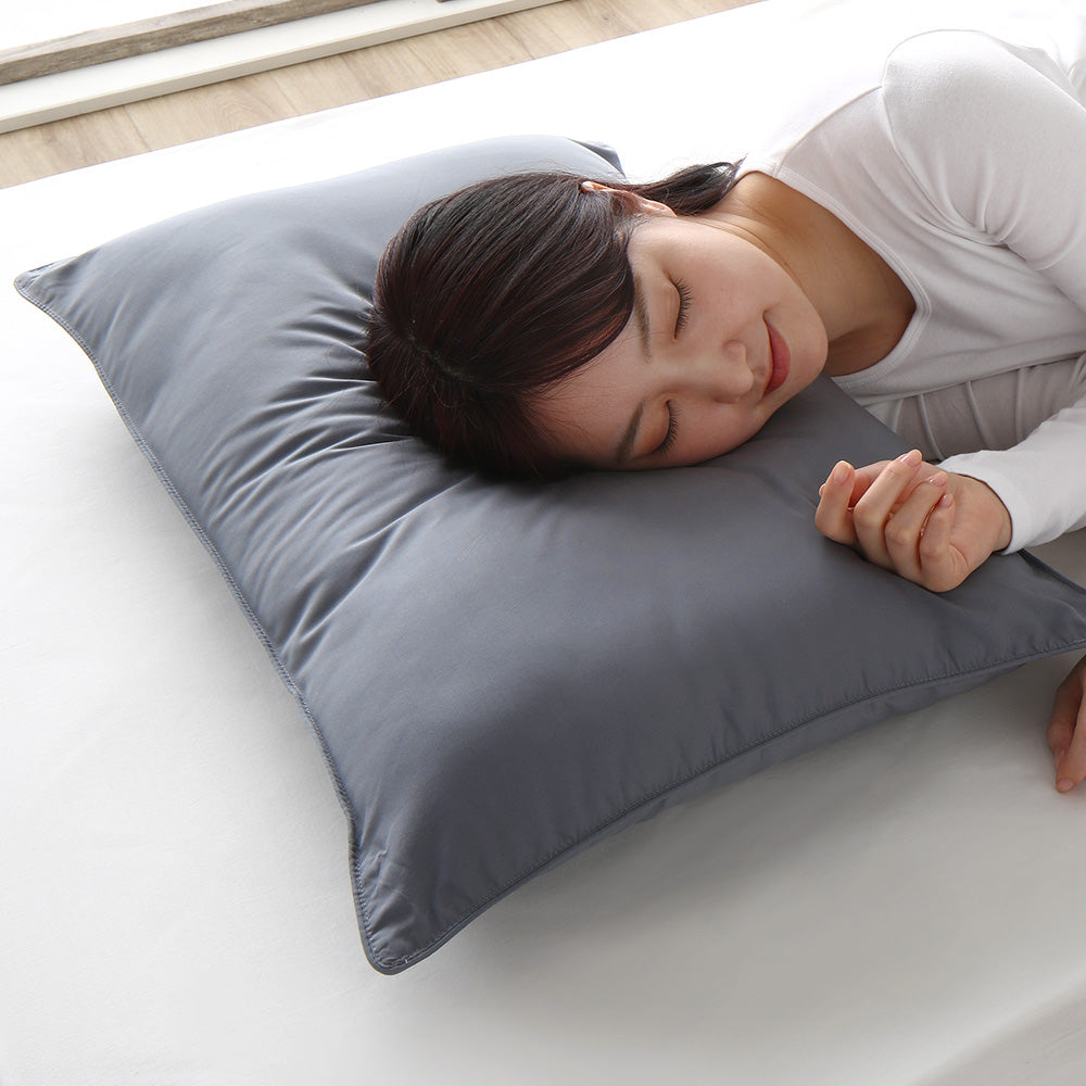 高機能綿 洗えるまくら単品 グレー
