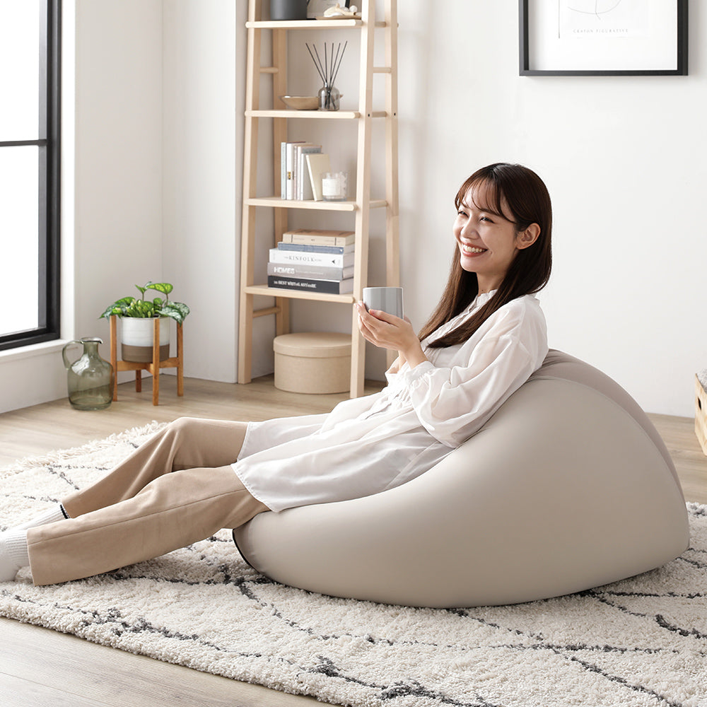ビーズクッション 別売りカバー グレージュ