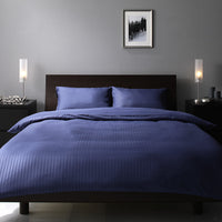 ホテルタイプ シーツセット マットレス用 ネイビー