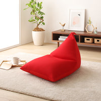 こだわり生地の北欧風ビーズクッション レッド