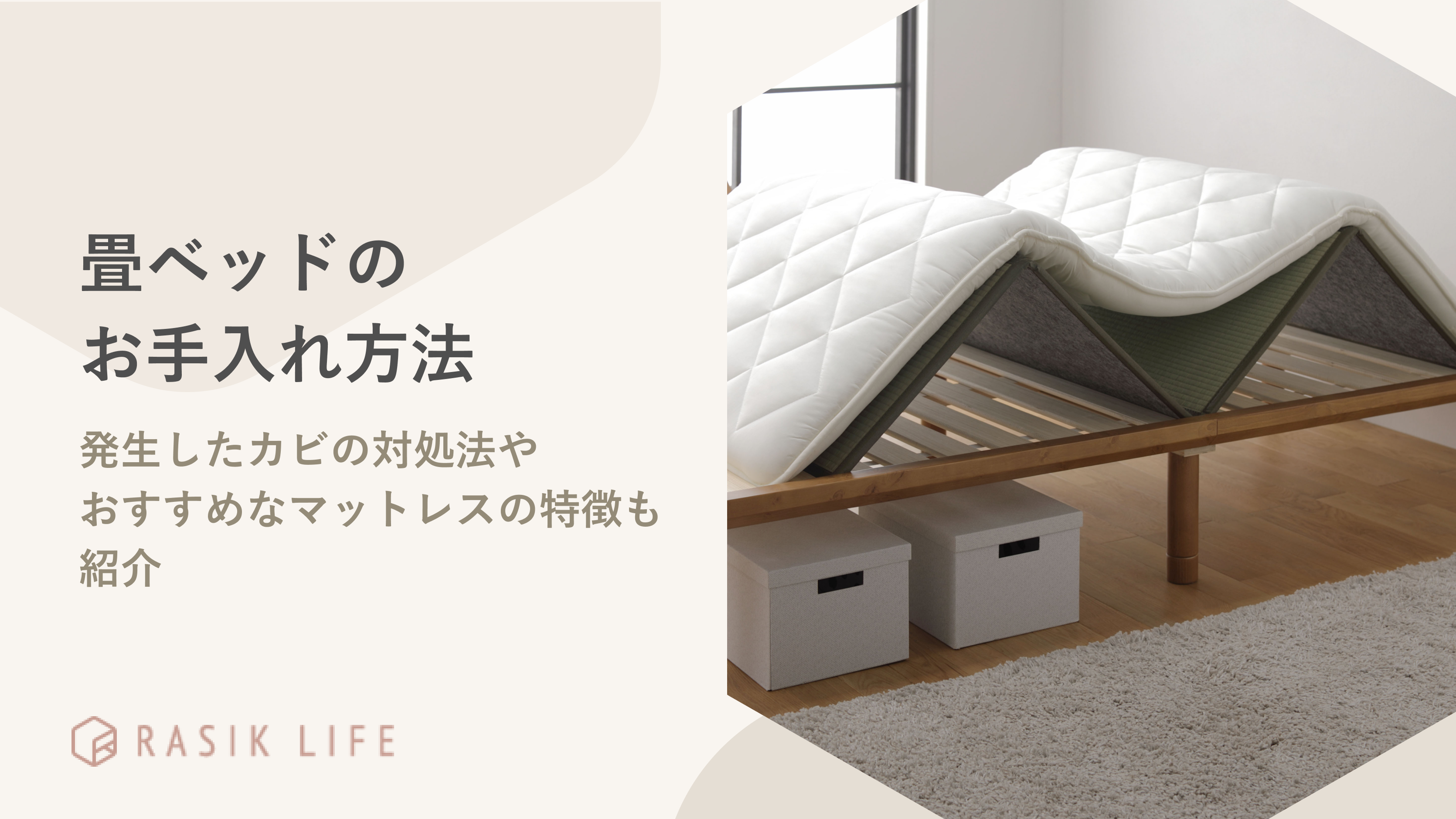 畳ベッドのお手入れ方法は？発生したカビの対処法やおすすめなマットレスの特徴も紹介