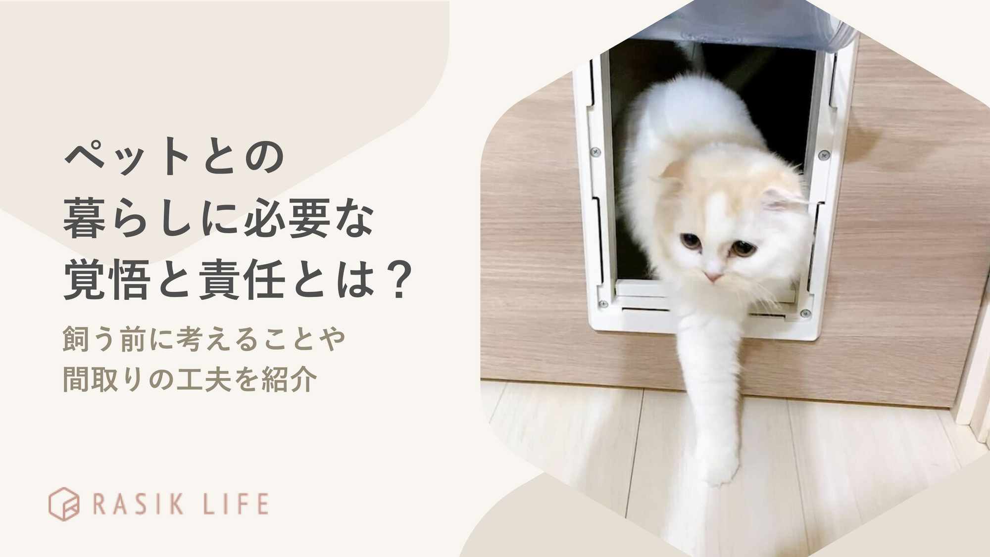 ペットとの暮らしに必要な覚悟と責任とは？飼う前に考えることや間取りの工夫を紹介