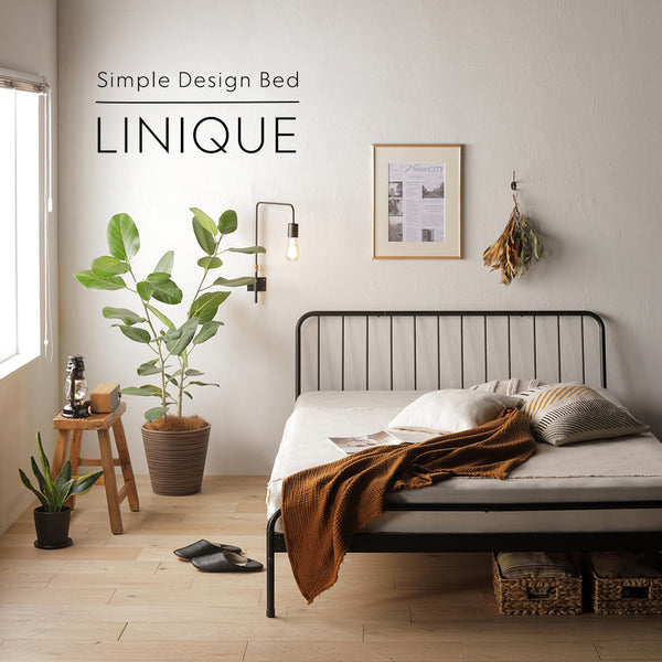 アイアンベッド『Linique リニーク』/無骨でクールなフォルムデザインのすのこベッド – RASIK（ラシク）家具・インテリア専門店