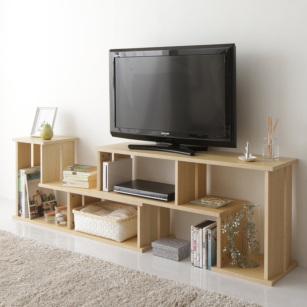 伸縮テレビ台 19〜30V型対応 ブルックリンスタイル スチール 幅80〜131cm （ テレビ台 伸縮 TV台 コーナー 棚 収納 家具 ラック  TVラック リビングボード 飾り棚 シェルフ ） | リビングート　楽天市場店