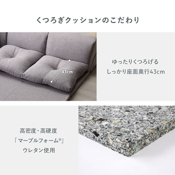 日本製 フロアマット付き ソファセット/使い方自由なフロアコーナー