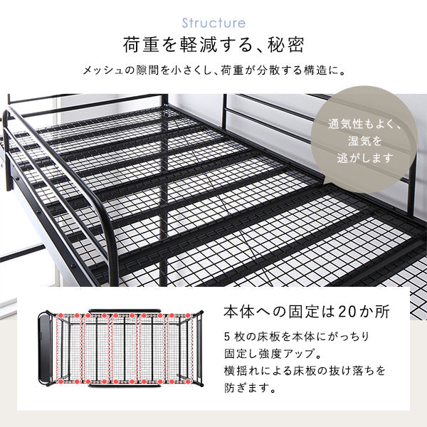 荷重を軽減する、秘密。本体への固定は20か所。