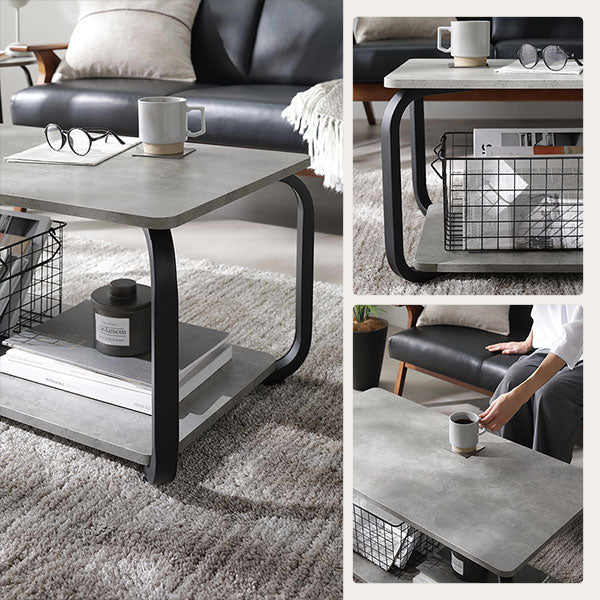 ローテーブル（スクエアタイプ）『LUTON ルトン』/ミニマムでシンプル