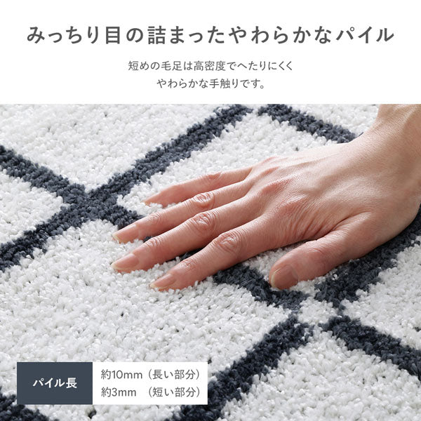 「国産 洗濯機で洗える デザインラグ（軽量・防ダニ・アレルブロック）」がおすすめの理由③