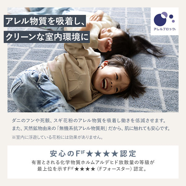 「国産 洗濯機で洗える デザインラグ（軽量・防ダニ・アレルブロック）」がおすすめの理由②