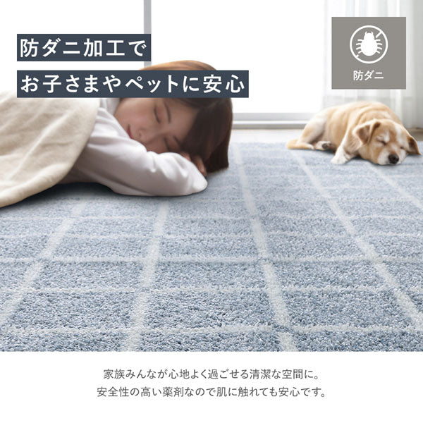 「国産 洗濯機で洗える デザインラグ（軽量・防ダニ・アレルブロック）」がおすすめの理由①