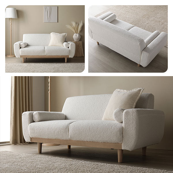 ラシク Rasik Design Sofa ida グレージュ 2人がけ