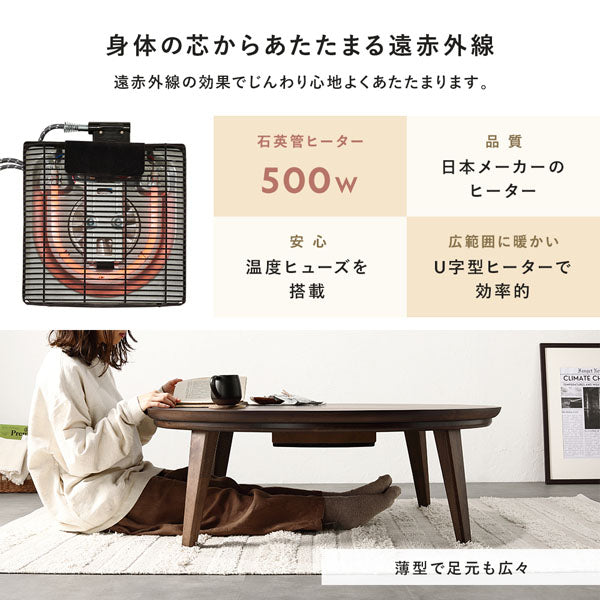 身体の芯からあたたまる遠赤外線