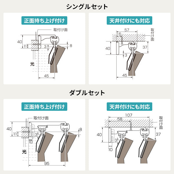 シングルセット ダブルセット