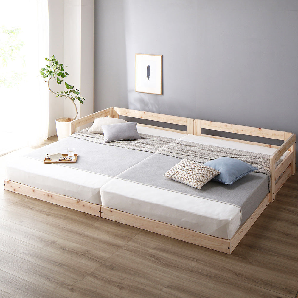 国産ひのきローベッド すのこベッド 2台セット / まるで森林浴を