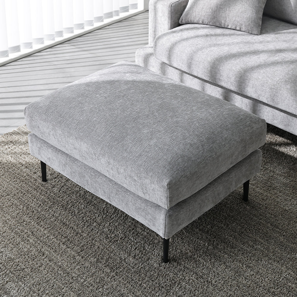 デザインソファ 『Wistiq ウィスティック』 オットマン単品 グレー