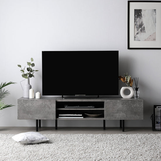 ワイドテレビボード 150cm幅 ストーングレー