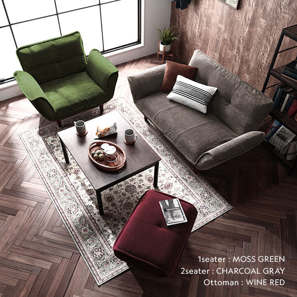 日本製 リクライニングソファ ヴィンテージシリーズ 2人掛け単品/国産