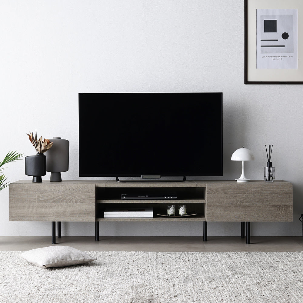 異素材MIX ワイド テレビボード 『Stova ストーヴァ』/ 大型テレビにも