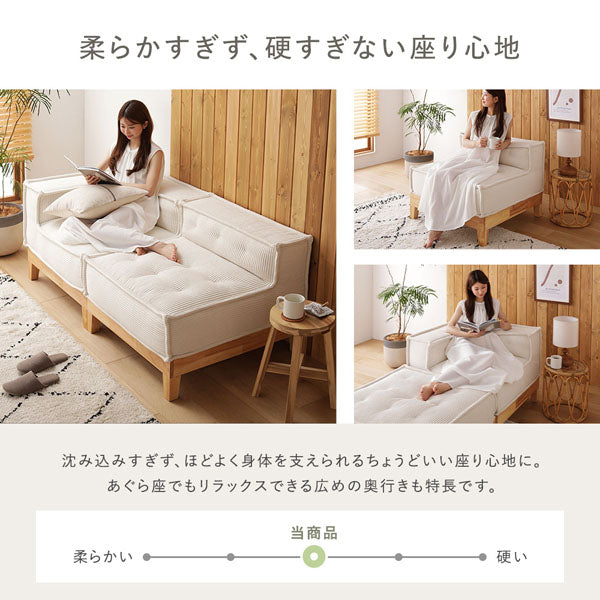 柔らかすぎず、硬すぎない座り心地