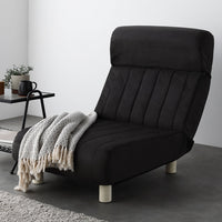 日本製 ハイバックリクライニング ローソファ 1人掛け チャコールグレー