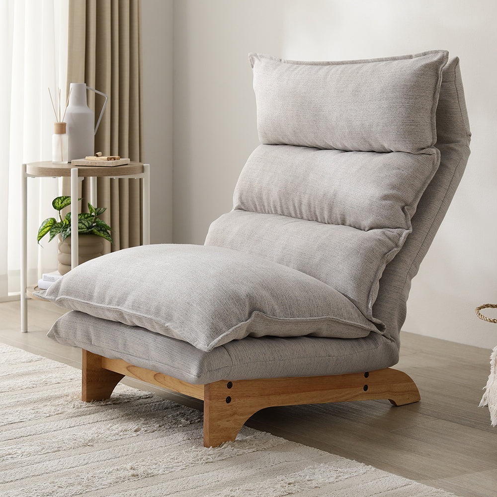 ハイバックリクライニングソファ 『UTO ウト』 1人掛け 単品 ベージュ