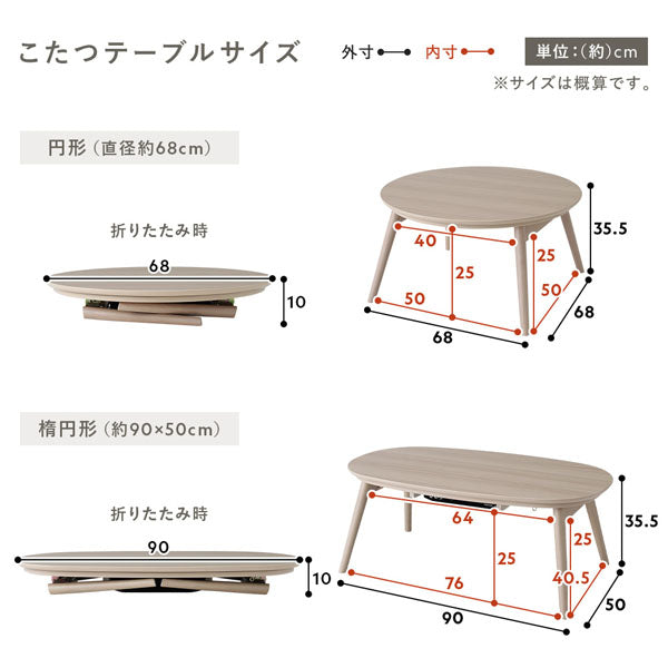 こたつテーブルサイズ