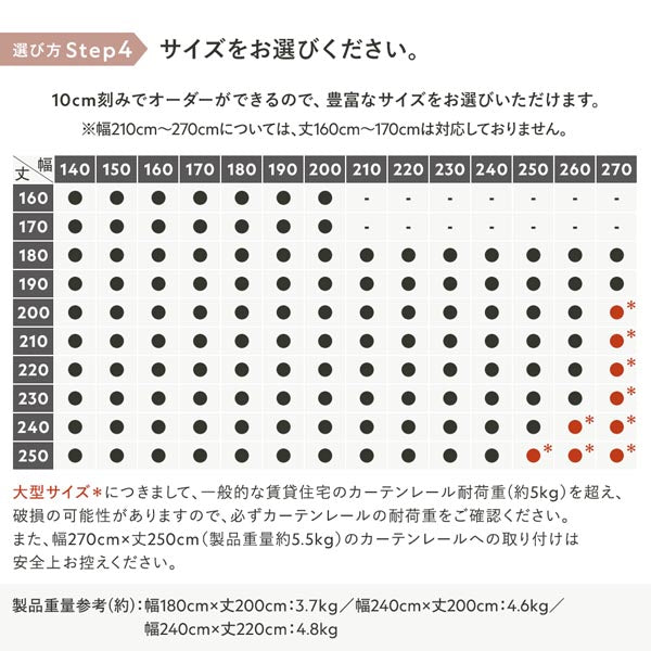 【選び方Step4】サイズをお選びください。