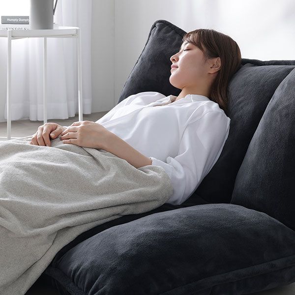 リクライニングフロアソファ 『Flumie フルーミー』 ソフト生地