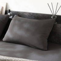 のびのび枕カバー 単品 素材(すべすべニット) 『Palmoa パルモア』 チャコールグレー