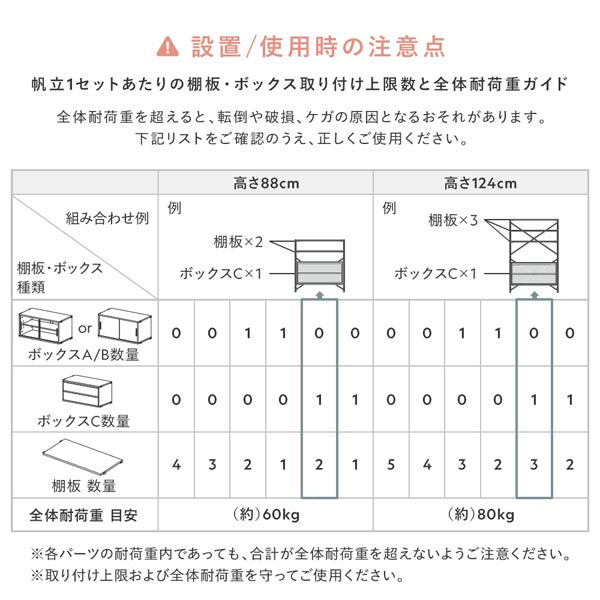 設置/使用時の注意点