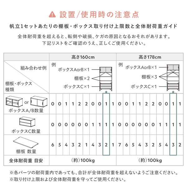 設置/使用時の注意点