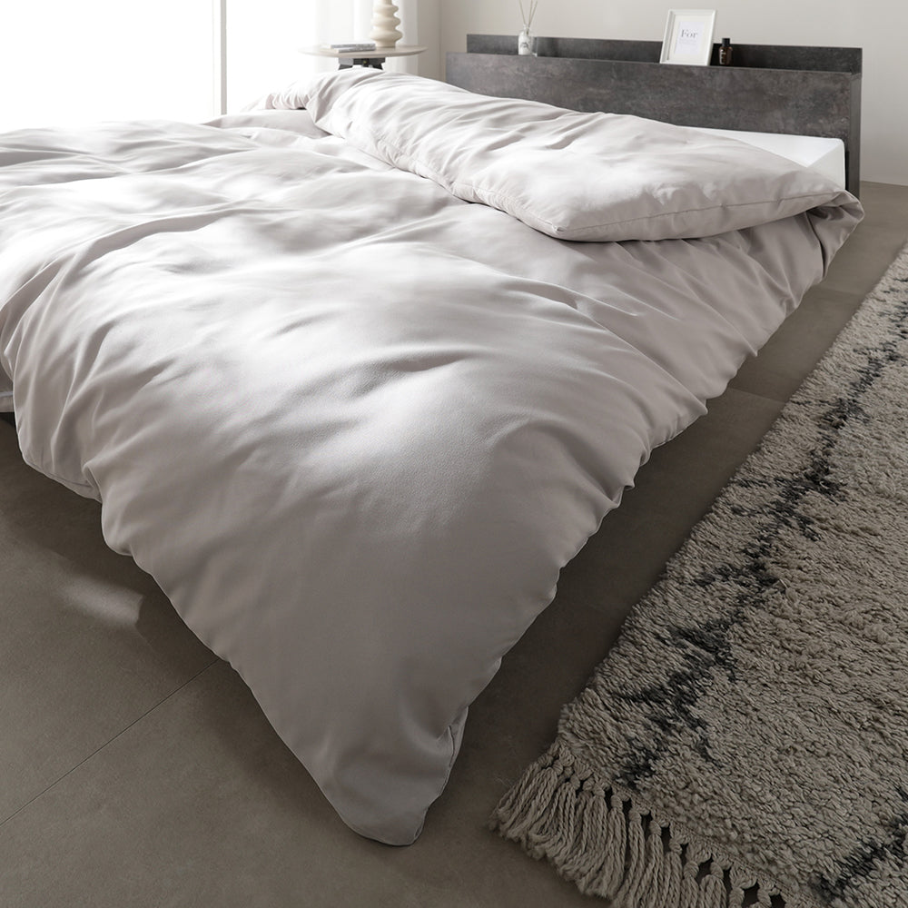 ピーチスキン 掛け布団カバー 単品 『umowell ウモウェル』 グレージュ