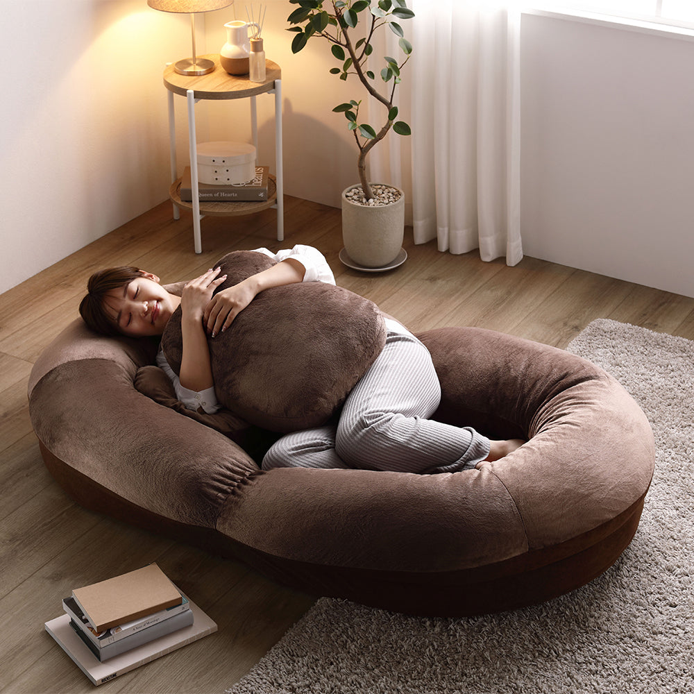 もちもちリクライニング3WAYソファベッド ボートソファ/心地よい肌触り