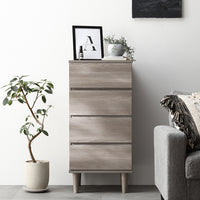 脚付き 木製チェスト 『CITRUS シトラス』 45cm幅 グレージュ