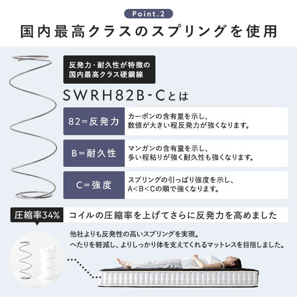 抗菌防臭・防ダニ加工の高機能綿使用