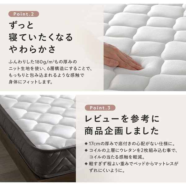 引き出し4杯大容量ベッド 宮付きタイプ『Slektia スレクティア