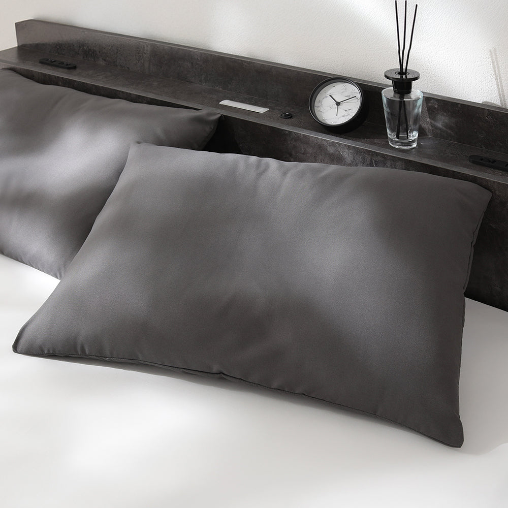 ピーチスキン 枕カバー 単品 『umowell ウモウェル』 チャコールグレー