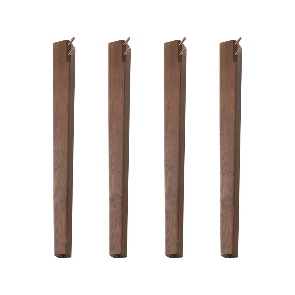 【専用脚単品】 オーバルエクステンションテーブル 『Elden エルデン』 高さ72.5cm ブラウン