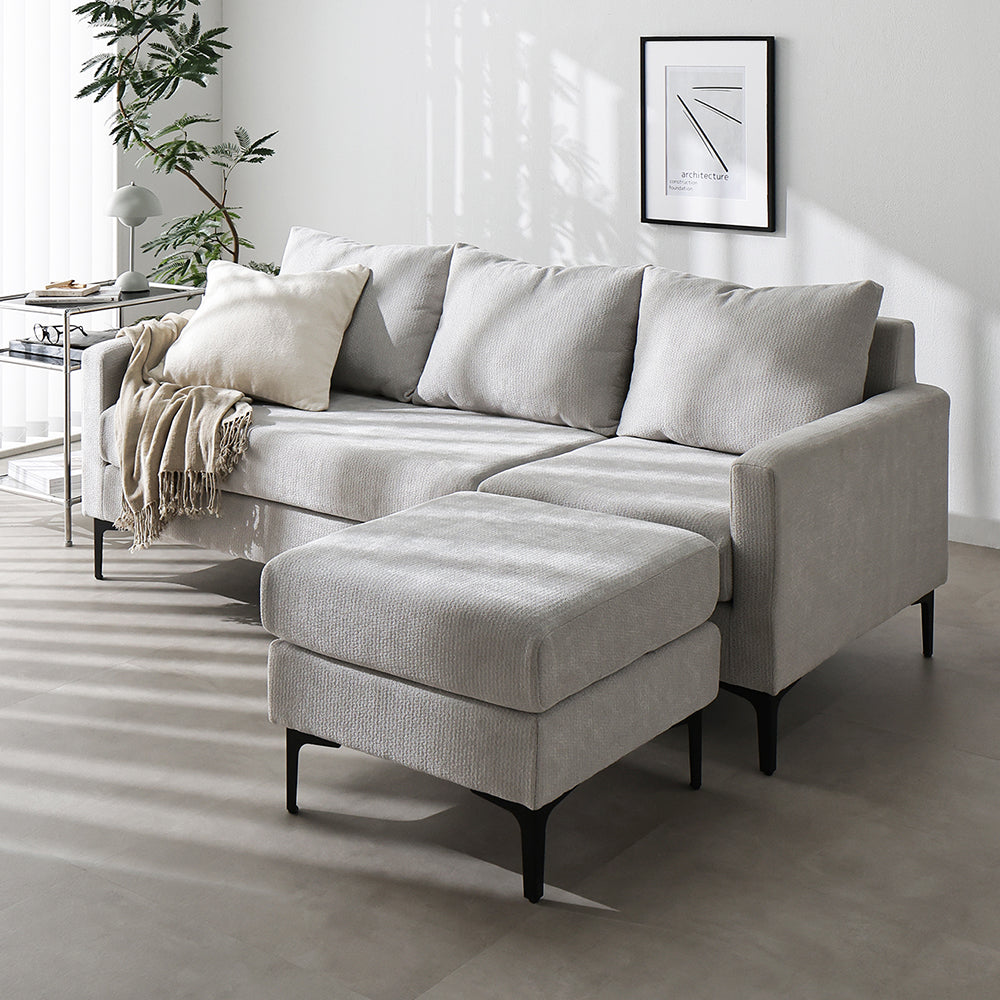 カウチソファ 『Sylva シルヴァ』 グレージュ