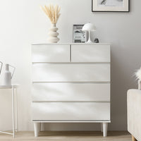 脚付き 木製チェスト 『CITRUS シトラス』 80cm幅 ホワイト