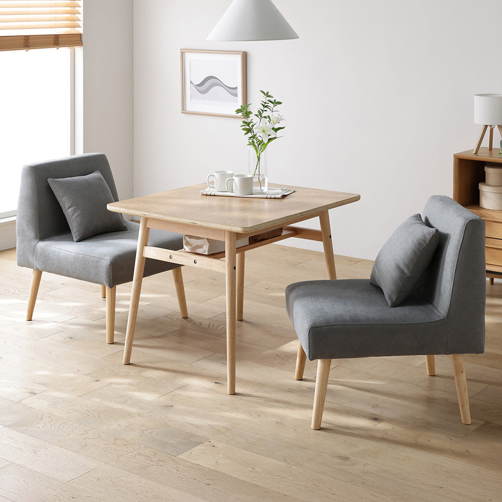 ソファダイニング 3点セット 『Mivo ミヴォ』 グレー