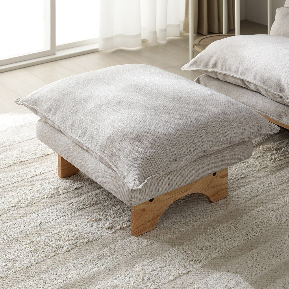 ハイバックリクライニングソファ 『UTO ウト』 オットマン 単品 ベージュ